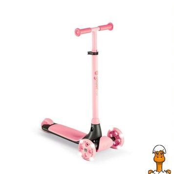 Мамалюк - Самокат YVolution YGlider Kiwi LED 3-колісний рожевий (Y101260) YVolution A4-Y101260