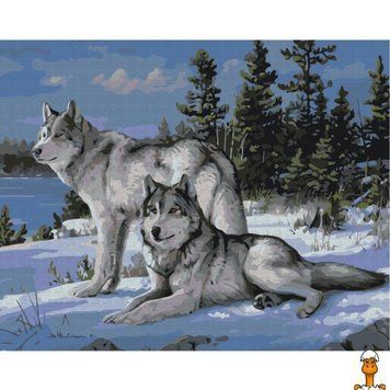 Мамалюк - Картина за номерами Вовки-захисники 40х50 см Brushme Brushme RT2-BS51412