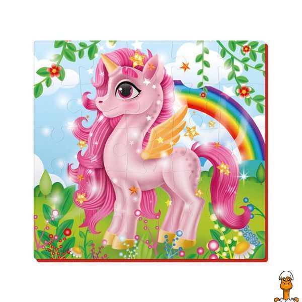 Мамалюк - М'які пазли Рожевий єдиноріг 22х23 см Vladi Toys Vladi Toys RT2-VT1109-06