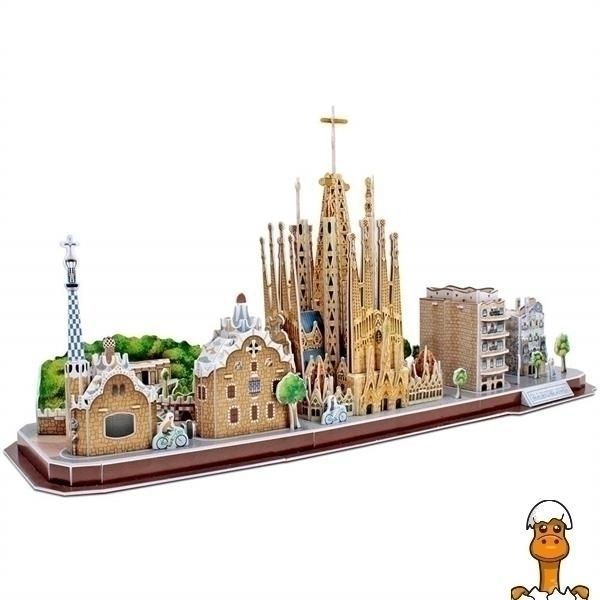 Мамалюк - 3D пазл CubicFun City Line Барселона (MC256h) Cubic Fun Cubic Fun A4-MC256H