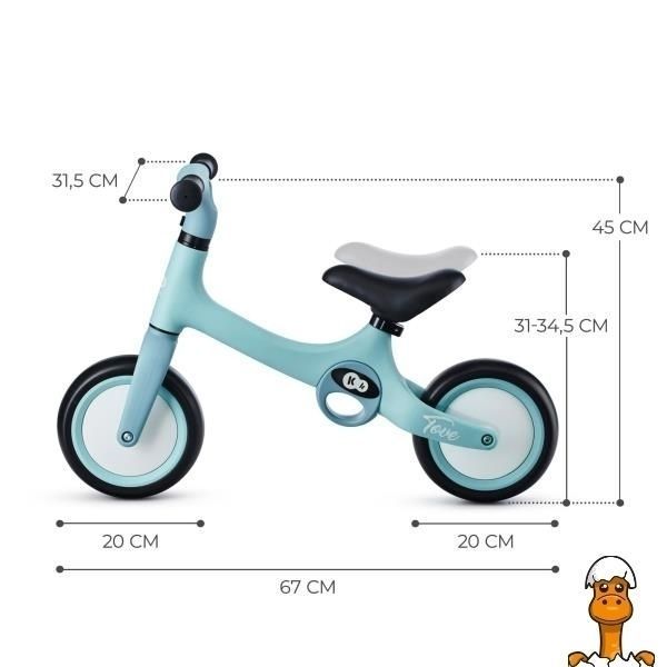 Мамалюк - Біговел Kinderkraft Tove 8 блакитний (KRTOVE00MIN0000) Kinderkraft A4-KRTOVE00MIN0000