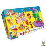 Мамалюк - Дитяче тісто для ліплення фабрика морозива з пресом Danko Toys Danko Toys RT2-TMD-06-01U