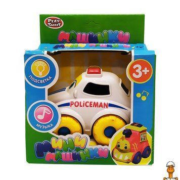 Мамалюк - Музична машинка Міські служби PlaySmart 7438 з підсвічуванням Біла поліція PlaySmart RT2-7438-C-WHITE