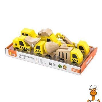 Мамалюк - Набір машинок Viga Toys Будтехніка 6 шт. (50541) Viga Toys A4-50541