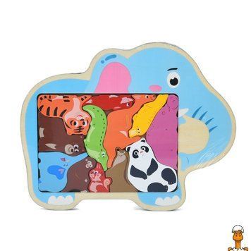 Мамалюк - Дерев'яний дитячий пазл-вкладиш Тваринки Bambi Bambi RT2-MD-1500-4