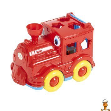 Мамалюк - Детский игровой паровозик сортер красный ORION ORION RT2-00218OR-RED