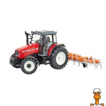 Мамалюк - Модель Britains Трактор Massey Ferguson 6290 с культиватором 1:32 (43335) Britains A4-43335