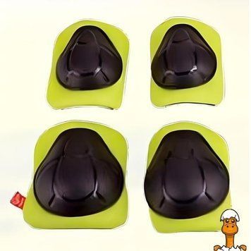 Мамалюк - Комплект захисту Hape наколінники та налокітники жовтий (E1087) Hape A4-E1087