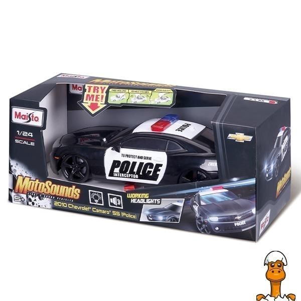 Мамалюк - Автомодель Maisto Chevrolet Camaro SS RS Police зі світлом та звуками 1:24 (81236 black) Maisto A4-81236-BLACK