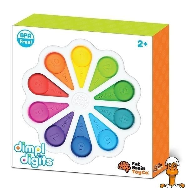 Мамалюк - Іграшка-антистрес Fat Brain Toys dimpl digits Кольорові пелюстки (F275EN) Fat Brain Toys A4-F275EN
