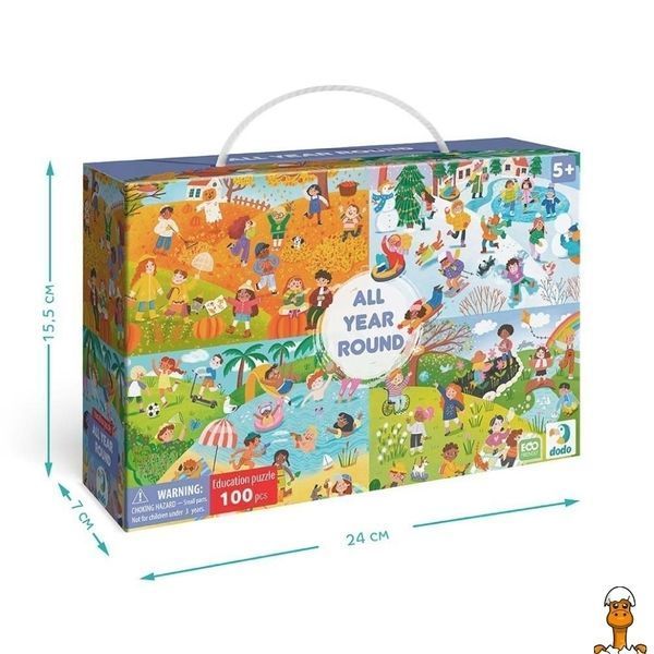 Мамалюк - Віммельпазл дитячий Увесь рік 100 елементів DoDo Toys DoDo Toys RT2-300607