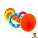 Мамалюк - Прорезыватель-погремушка на присосках Fat Brain Toys pipSquigz Loops оранжевый (F165ML) Fat Brain Toys A4-F165ML фото 3