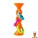 Мамалюк - Прорезыватель-погремушка на присосках Fat Brain Toys pipSquigz Loops оранжевый (F165ML) Fat Brain Toys A4-F165ML фото 1