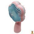 Портативний ручний вентилятор 2 в 1 MK 5612(Pink) 2 режими Bambi