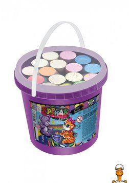 Мамалюк - Мел для рисования на асфальте в ведре 16 штук Danko Toys Danko Toys RT2-MEL-03-01U