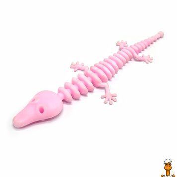 Мамалюк - Дитяча іграшка антистрес Ящірка MS3656 20 см Bambi Bambi RT2-MS3656-PINK