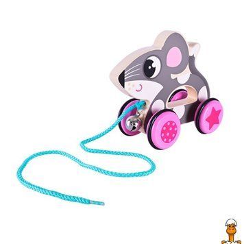 Мамалюк - Дитяча дерев'яна каталочка мишеня на мотузці Bambi Bambi RT2-C15030-3