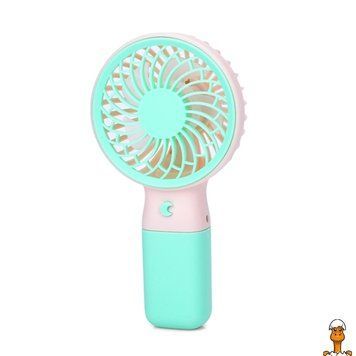Мамалюк - Вентилятор ручной портативный MK 5609(Turquoise) с подставкой 15,5 см USB Bambi Bambi RT2-MK-5609-TURQUOISE