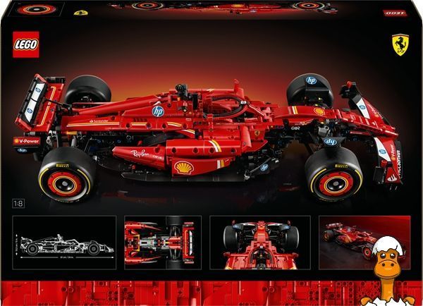 Мамалюк - Конструктор LEGO Technic Автомобиль F1 Ferrari SF-24 1361 деталь (42207) LEGO A4-42207