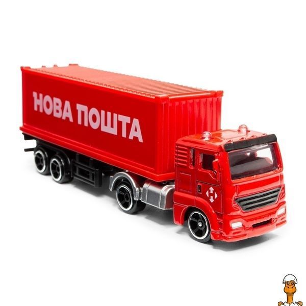 Мамалюк - Автомодель коллекционная фура Нова Пошта масштаб 1:64 TechnoDrive TechnoDrive RT2-250416CG
