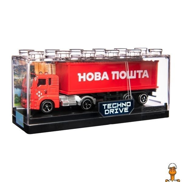 Мамалюк - Автомодель коллекционная фура Нова Пошта масштаб 1:64 TechnoDrive TechnoDrive RT2-250416CG