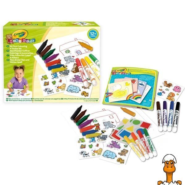 Мамалюк - Набір для малювання Crayola Mini Kids Мій перший набір для малювання з наклейками (256287.106) Crayola A4-256287.106