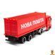 Мамалюк - Автомодель коллекционная фура Нова Пошта масштаб 1:64 TechnoDrive TechnoDrive RT2-250416CG фото 5