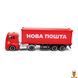 Мамалюк - Автомодель коллекционная фура Нова Пошта масштаб 1:64 TechnoDrive TechnoDrive RT2-250416CG фото 2
