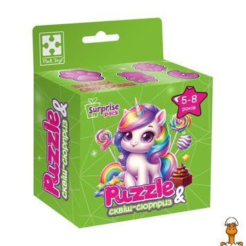 Мамалюк - Дитячий пазл з сюрпризом Єдиноріжка 180 деталей Vladi Toys Vladi Toys RT2-VT8030-02