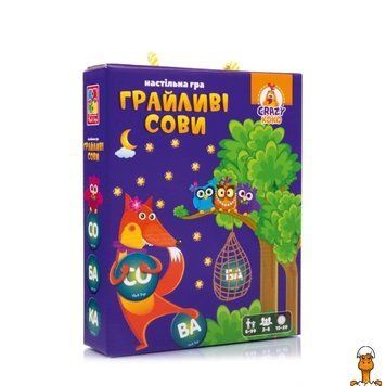 Мамалюк - Детская настольная игра Игривые совы вижу слово 99 фишек Vladi Toys Vladi Toys RT2-VT8033-08