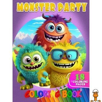 Мамалюк - Дитяча розмальовка Monster Party формат А4 Jumbi Jumbi RT2-А05122406