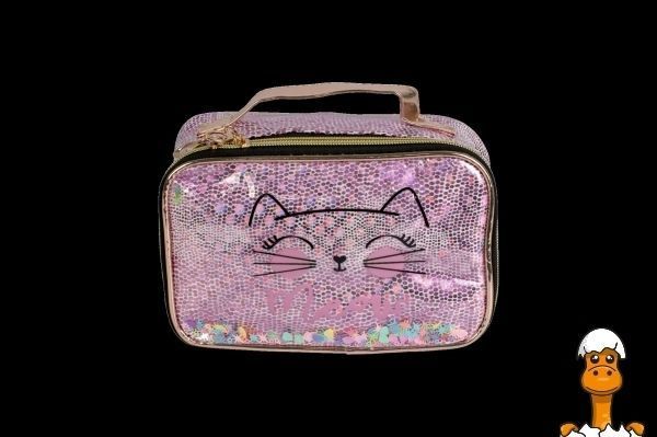 Мамалюк - Косметичка Lukky Киця з конфеті 21x13x12 см (T21398) Lukky A4-T21398
