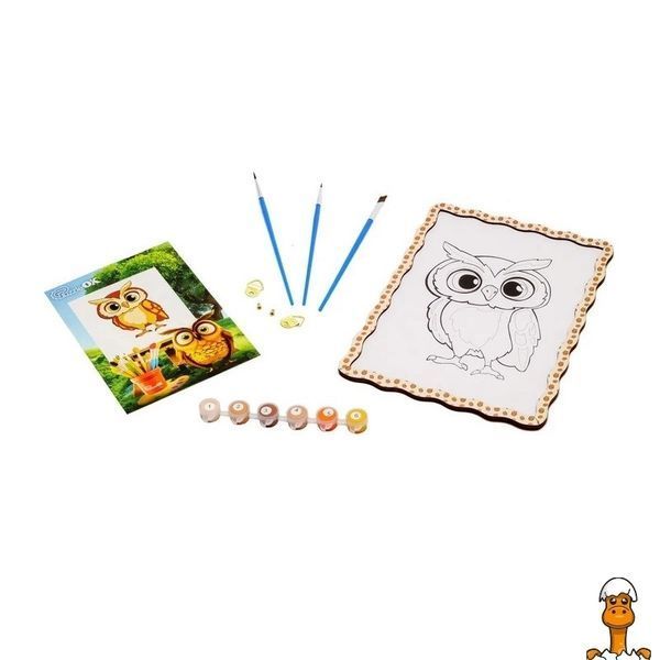 Мамалюк - Набор для росписи по дереву Сова детский A4 PuzzleOK PuzzleOK RT2-PUZ-22964