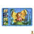 Деревянная настольная игра сортер-пазл этапы развития бабочки Ubumblebees