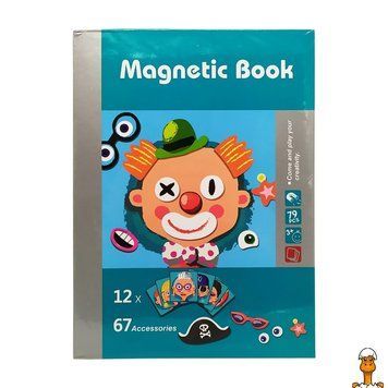 Мамалюк - Магнітна книга набір для творчості Клоун Bambi Bambi RT2-LY8726-3-TURQUOISE
