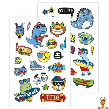Мамалюк - Дитячі тимчасові тату Динозавр 2 аркуші Ranok Creative Ranok Creative RT2-10100698