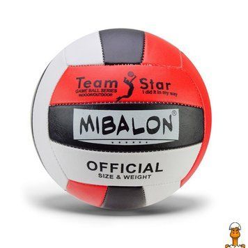 Мамалюк - Волейбольний м'яч розмір 5 Extreme motion Bambi Bambi RT2-VB2311-BLACK-RED