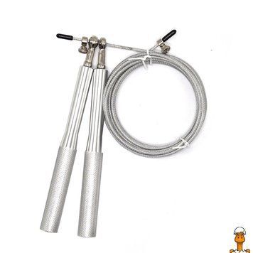 Мамалюк - Дитяча швидкісна регульована скакалка 290 см Bambi Bambi RT2-MS-3407-SILVER
