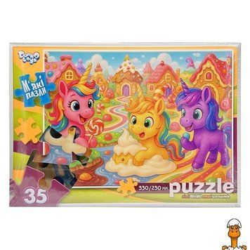 Мамалюк - Дитячі м'які пазли Поні в солодкому світі 35 елементів Danko Toys Danko Toys RT2-S35-11-10