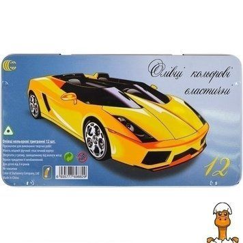 Мамалюк - Карандаши цветные 12 шт Metal Elastico Машина COLOR-IT COLOR-IT RT2-CRМ555-12-CARS
