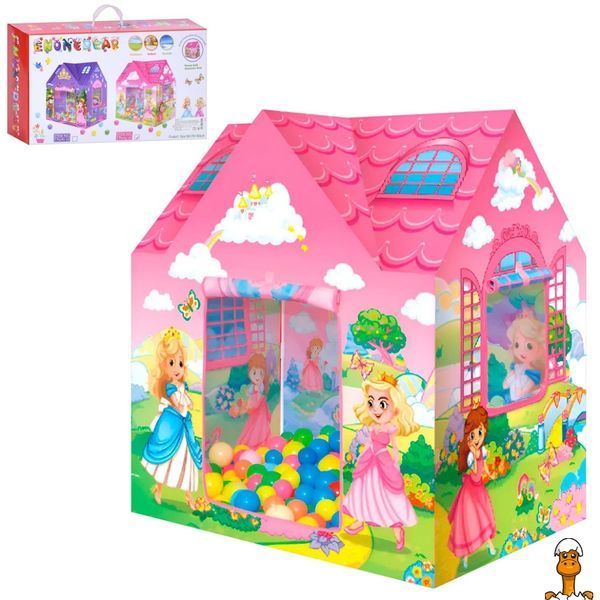 Мамалюк - Дитячий намет будиночок принцес з кульками 104х70х94 см Bambi Bambi RT2-MR-1300