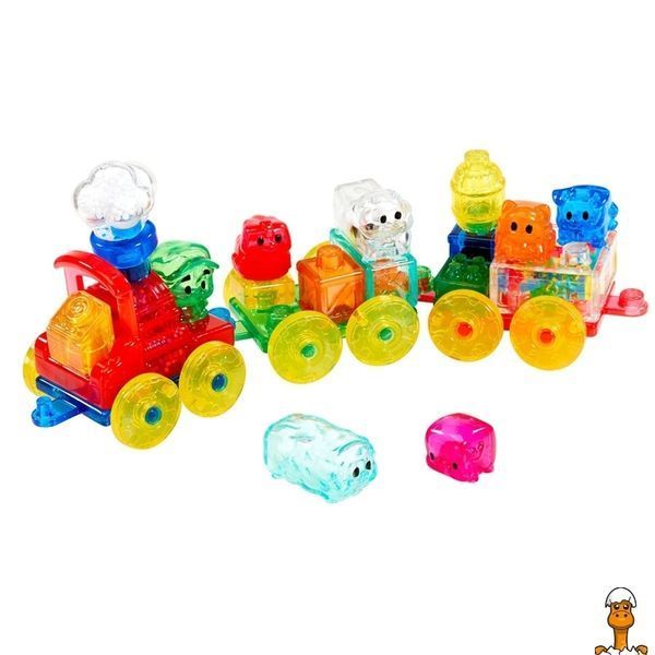 Мамалюк - Сенсорний конструктор Поїзд 937685 35 м&rsquo;яких елементів Jelly Blox Jelly Blox RT2-937685