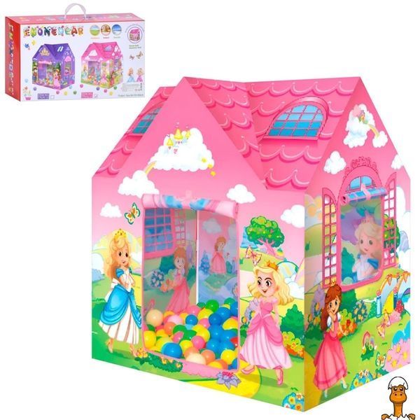 Мамалюк - Дитячий намет будиночок принцес з кульками 104х70х94 см Bambi Bambi RT2-MR-1300