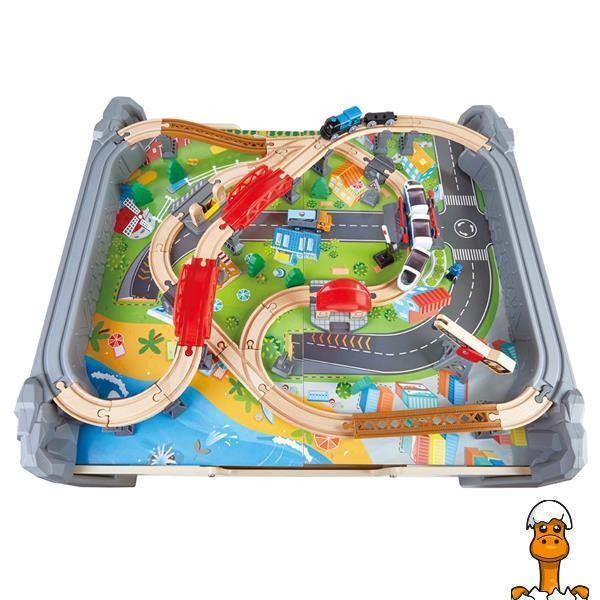 Мамалюк - Іграшкова залізниця Hape зі столом 70 ел. (E3766) Hape A4-E3766