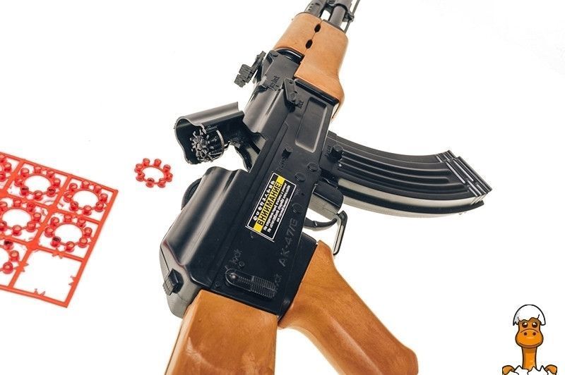 Мамалюк - Игрушечный автомат с пистонами АК-47 Golden Gun Golden Gun RT2-246GG