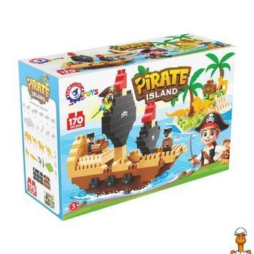 Мамалюк - Дитячий розвиваючий конструктор Pirate island 170 деталей Технок Технок RT2-2642TXK