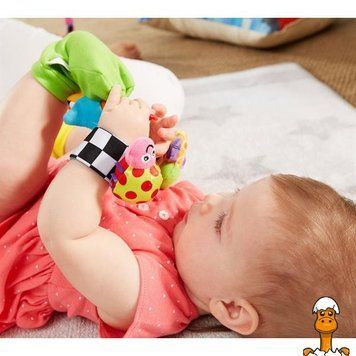 Мамалюк - Набор погремушек Lamaze для запястий и ног (L27634) Lamaze A4-L27634