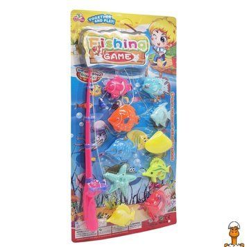 Мамалюк - Детский игровой набор Рыбалка на магните с удочкой и 10 рыбками Bambi Bambi RT2-3016-PINK
