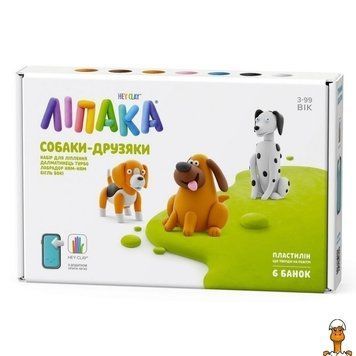 Мамалюк - Дитячий набір пластиліну Собаки самостійно твердіє Lipaka Lipaka RT2-60058-UA01