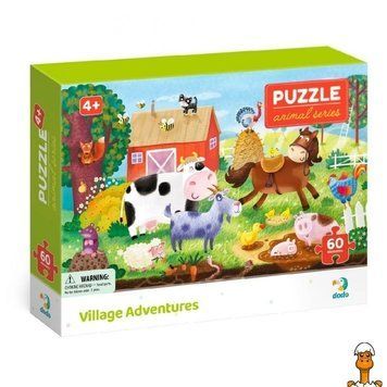 Мамалюк - Дитячий пазл Сільські пригоди 60 деталей DoDo Toys DoDo Toys RT2-300377